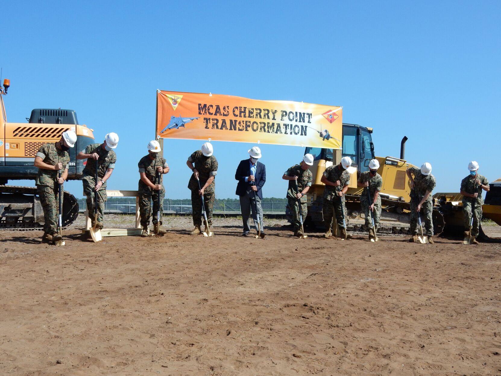 Marine Corps breaks ground on new F-35 hangar at MCAS Cherry Point